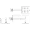 Gessi Emporio shower 47286#149 Душевая головка для настенного крепления, поворотная, с защитой от известкового налёта, цвет: Finox Brushed Nickel