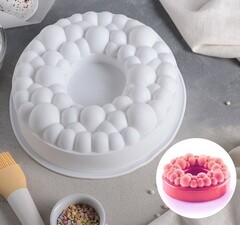 Форма для выпечки и муссовых десертов 24 х 8 см "Морская пена"