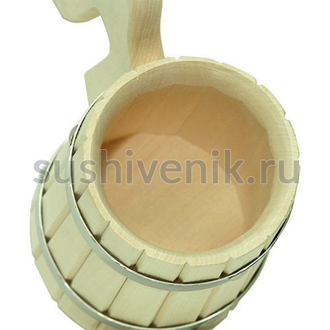 Кружка бондарная 1 л - 8