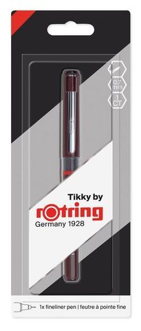 Ручка капиллярная Rotring Tikky GRAPHI 0.7 mm черные чернила блист.европод. (1904755)