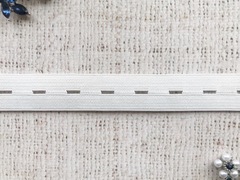 Резинка перфорированная, ш. 2 см, 10 гр, белый