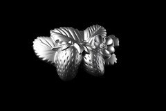 Силиконовый молд № 5005 Клубника на ветке