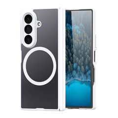 Усиленный чехол белого цвета с MagSafe для Samsung Galaxy Z Fold 8 Ultra, серия Expn Series Magnetic от Dux Ducis