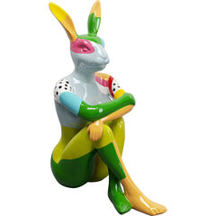 Фигура декоративная Gangster Rabbit Colore «Разноцветный кролик-гангстер» 80 см