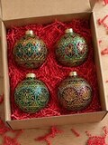 Стеклянные шары ручной работы с витражной росписью — фото 1