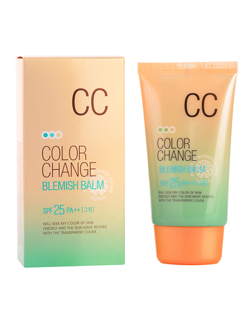 Крем тональный Lotus Color Change Blemish Balm SPF 25 PA++ WELCOS