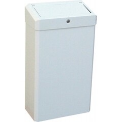 Merida KSB106.R Корзина для мусора STELLA R металлическая, подвесная, с конусным отверстием, белая, 27 л фото