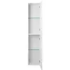 BelBagno KRAFT-1600-1A-SC-BO Шкаф подвесной с фрезер. ручк. с торца фасада с одной распашн. дверцей доводч.,с 2 пол-ми, универ.,330x300x1600,Bianco Opaco