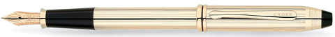 Ручка перьевая Cross Townsend, 10 Karat Rolled Gold, F (706-FD)