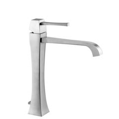 Gessi Mimi 11988#031 Смеситель для накладной раковины высотой от 40 до 120мм с донным клапаном, излив 177мм, цвет: хром фото