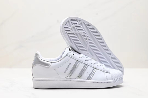 adidas Superstar 'White Silver Metallic' 