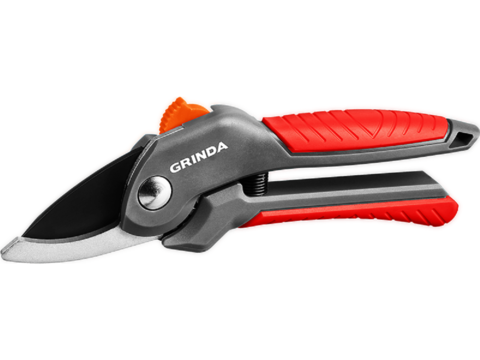 GRINDA G-22, 200 мм, с двухкомпонентными рукоятками, плоскостной секатор (423122)