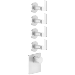 Gessi Inciso 58218#031 Встраиваемый термостатический смеситель на 4 источника, резьба 3/4