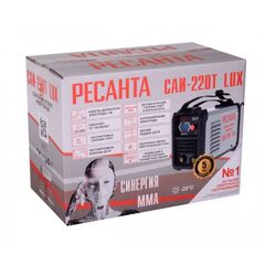 Сварочный аппарат инверт, Ресанта, САИ-220Т Lux, 220 А, электрод