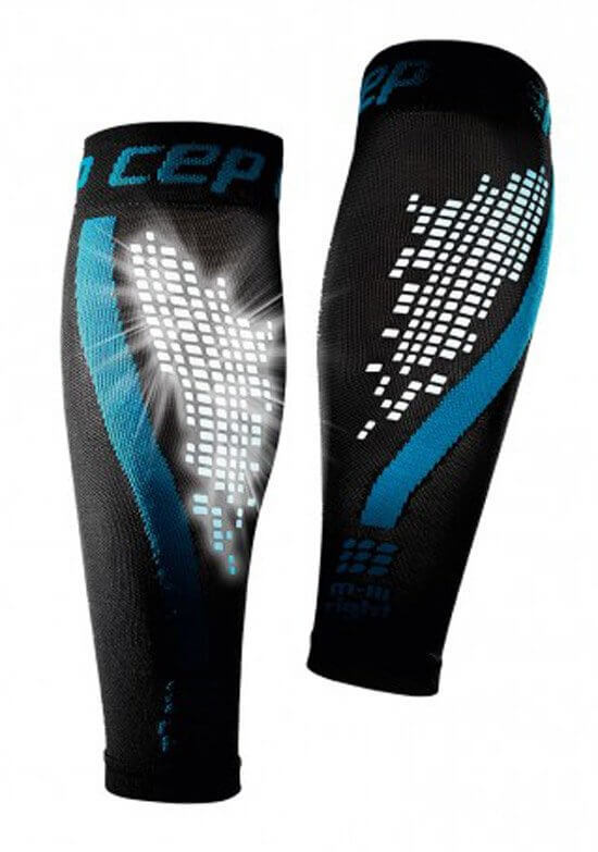 Мужские компрессионные гетры CEP Nighttech черные-синие - 2
