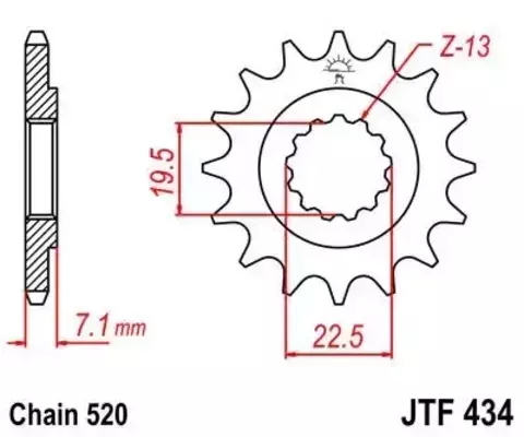 Звезда ведущая JTF434 13