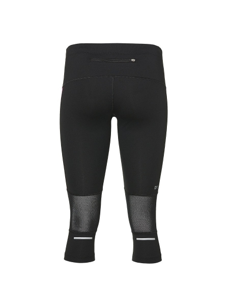 Asics Stripe Knee Tight тайтсы для бега женские черные-розовые - 2