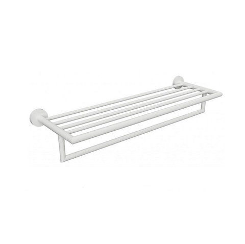 Bemeta White 104219074 Полотенцедержатель с полкой, цвет: белый