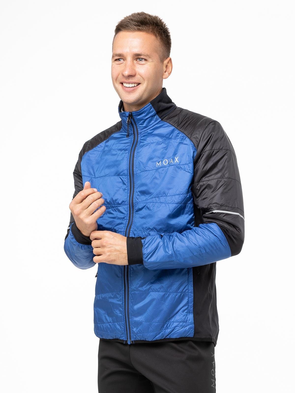 Мужской тренировочный лыжный костюм Moax Royal Tauri Softshell синий-черный - 3