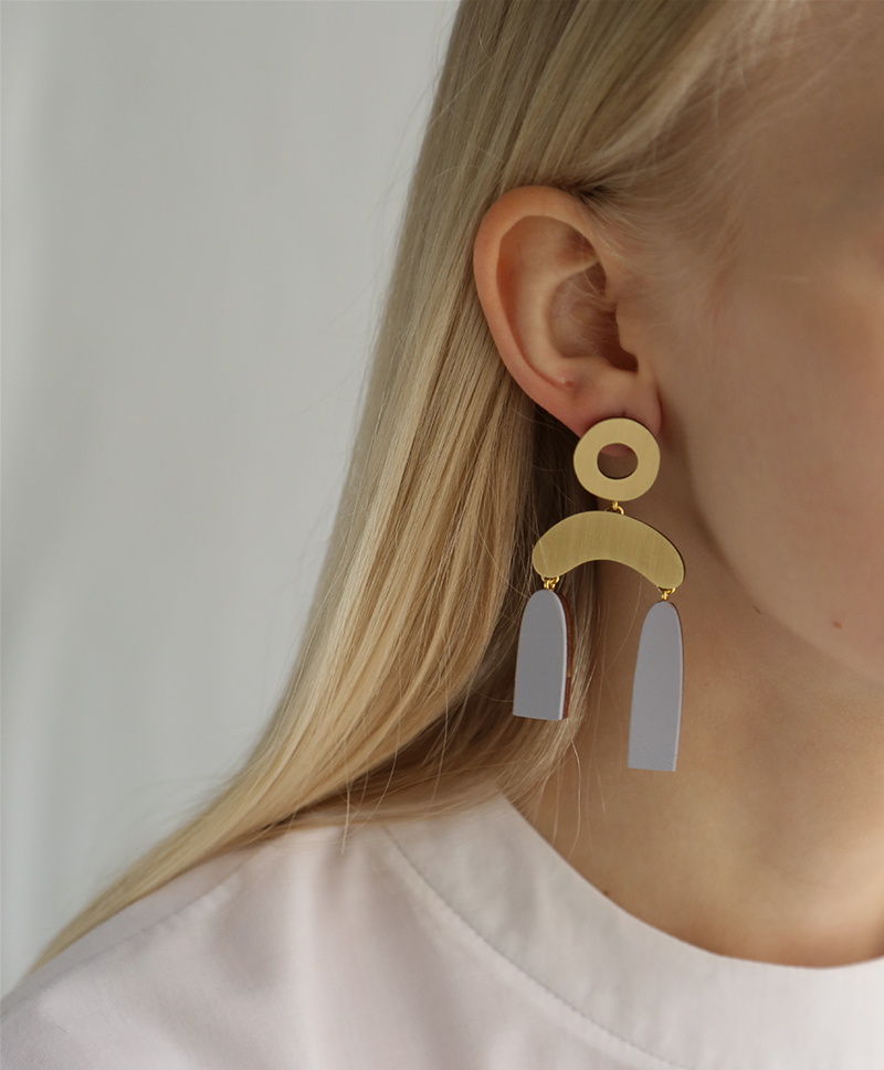 Серьги Balance Earrings Lavender