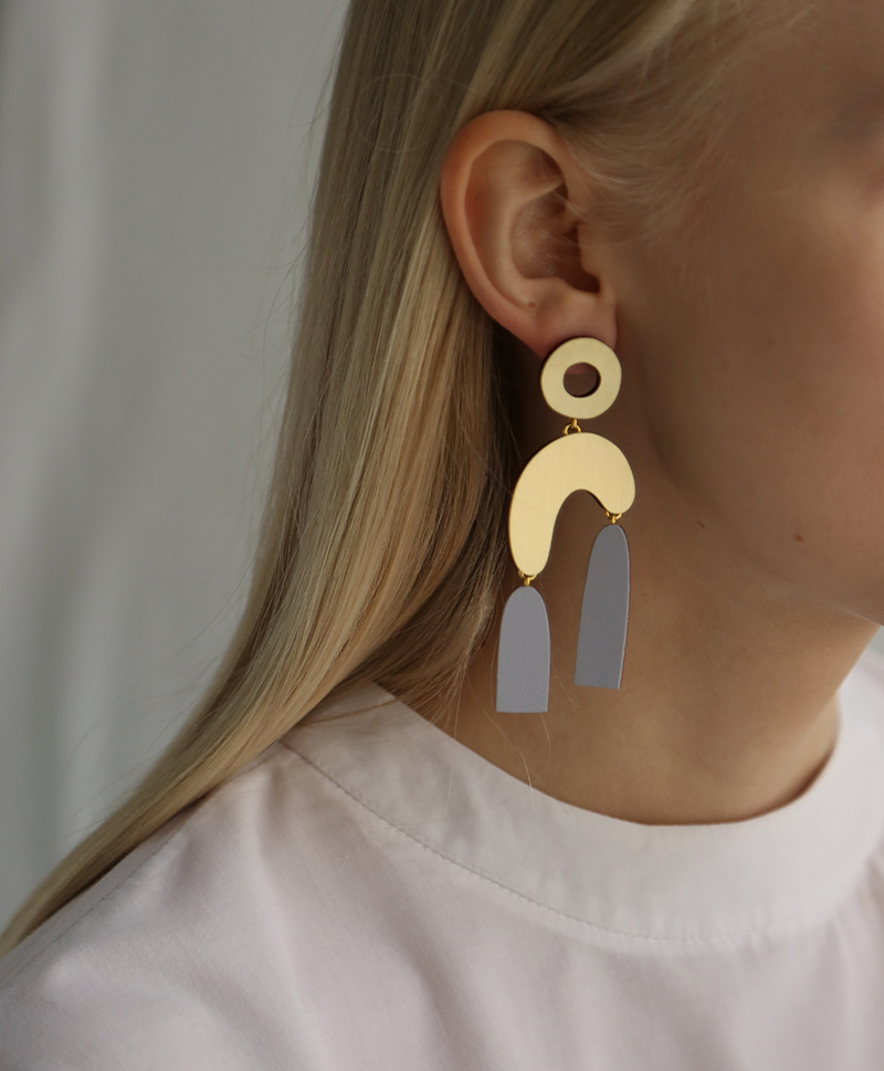 Серьги Balance Earrings Lavender