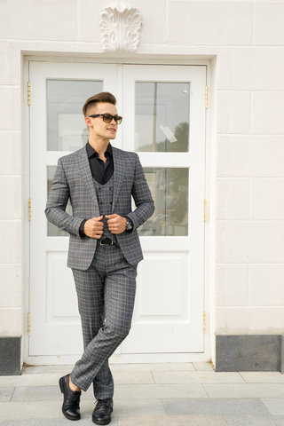 Мужской костюм тройка Slim Fit Slavasio 11/142