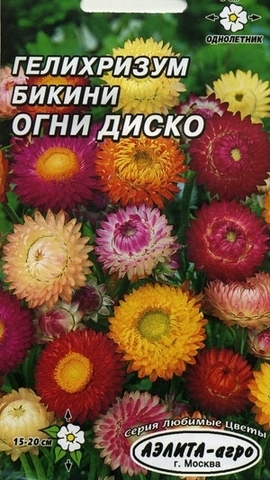 Семена Гелихризум Бикини Огни диско, Одн