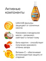 Floresan PARADISE Масло для быстрого загара ГАВАЙСКОЕ  SPF 15, 160мл (Ф-253)