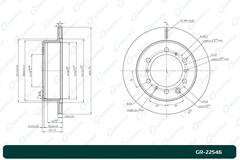 Диск тормозной G-brake  GR-22546