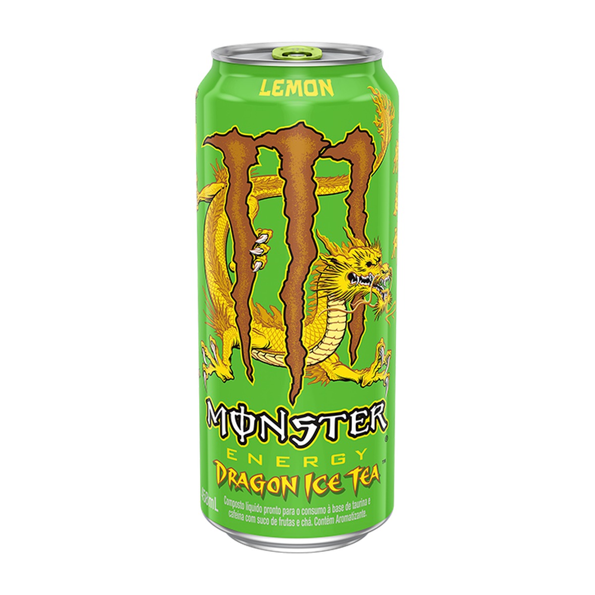 Энергетический напиток Monster Dragon Ice Tea Lemon холодный чай с лимоном, 473 мл (Бразилия)