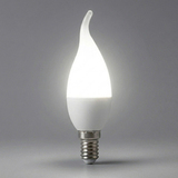 Лампа светодиодная LED 7вт Е14 белый матовая свеча на ветру LB-97 25761 FERON — фото 1