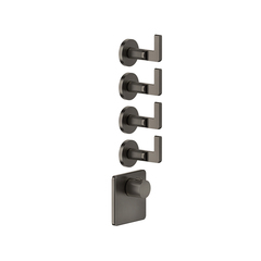 Gessi Inciso 58218#299 Встраиваемый термостатический смеситель на 4 источника, резьба 3/4