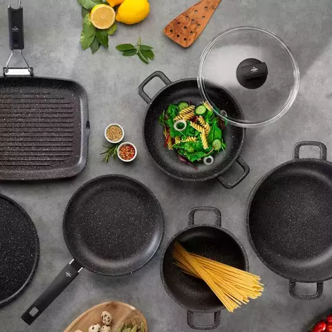 Сковорода 20 см с антипригарным покрытием Hard Cook Fix OLYMPIA арт.200.20