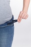 Джинсы для беременных (SKINNY) 11540 синий