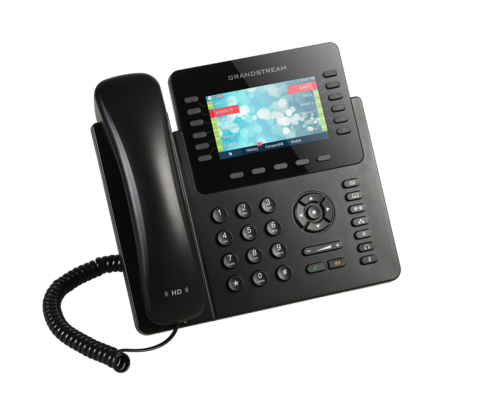 Grandstream GXP2170 - IP телефон. 6 SIP аккаунтов, 12 линий, цветной LCD, PoE (4.3