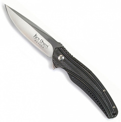 Фото Складной нож CRKT Ripple Charcoal Combo, сталь Acuto 440, рукоять нержавеющая сталь 420J2