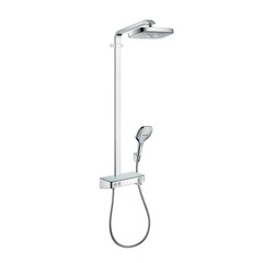 Hansgrohe Raindance Select E 27126000 Душевая система внешнего монтажа с термостатом 110 см с верхней лейкой 30х16 см 2 режима фото