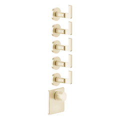 Gessi Inciso 58220#246 Встраиваемый термостатический смеситель на 5 источников, резьба 3/4