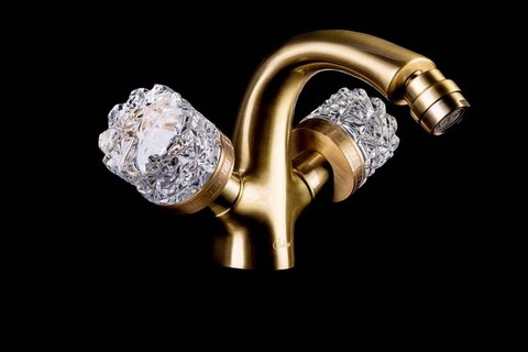 Boheme Crystal 316-CRST Смеситель для биде, цвет: бронза