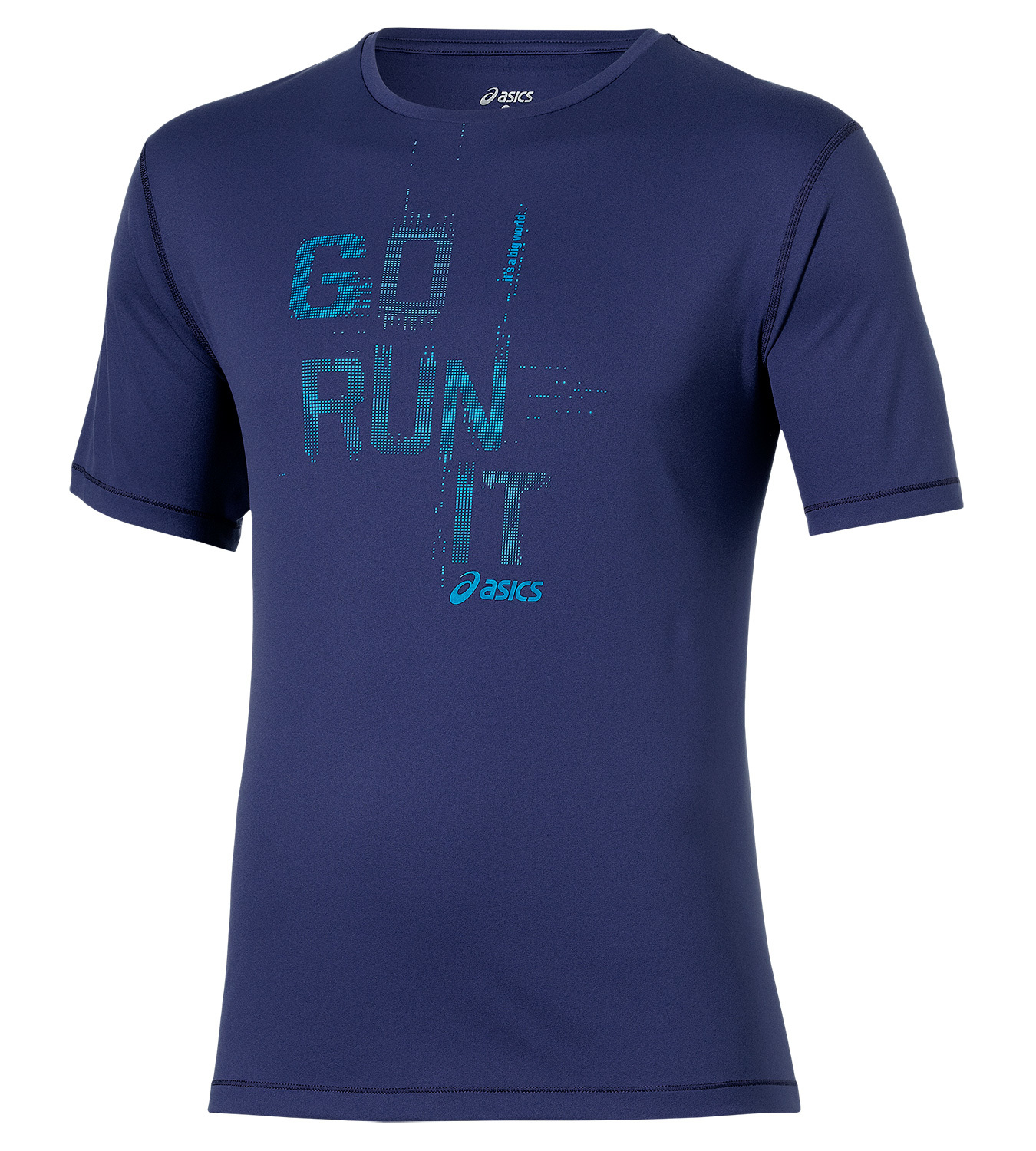 Asics Short Sleeve Tee Мужская футболка синяя - 5