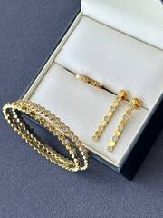 Браслет тонкий BEE Chaumet BEE white/yellow VGOLD