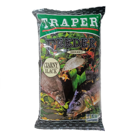 Прикормка TRAPER SEKRET 1kg Feeder czarny (Фидер черный)