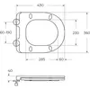 BelBagno BB2149CP-TOR/SC Чаша унитаза безободкового со смывом "Торнадо" с сиденьем дюропласт soft close, P-trap