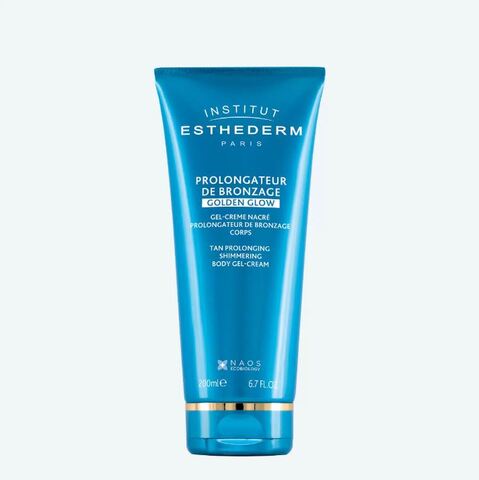 ESTHEDERM, Гель-Крем для тела пролонгации загара с шиммером GOLDEN GLOW, 200 мл