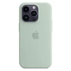 Силиконовый чехол с поддержкой MagSafe Apple Silicone Case для iPhone 14 Pro, Succulent (Агава)