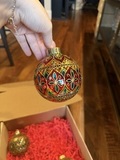 Стеклянные шары ручной работы с витражной росписью — фото 3