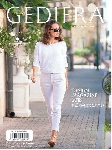Журнал Gedifra DESIGN MAGAZINE N.02 с описанием на русском языке.