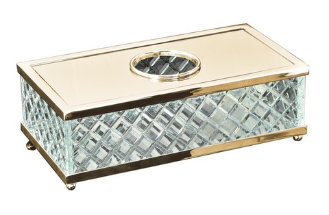 Boheme Murano Cristal 10232 Салфетница, цвет: золото