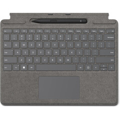 Набор перо и клавиатура Microsoft Surface Pro X Signature Keyboard Platinum RUS / Slim Pen 2