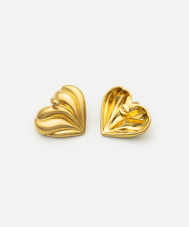 Серьги Pistil Heart Gold